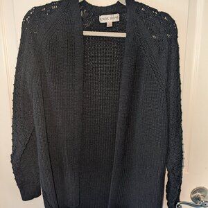 Women's Knox Rose Chunky cardigan - black, size L